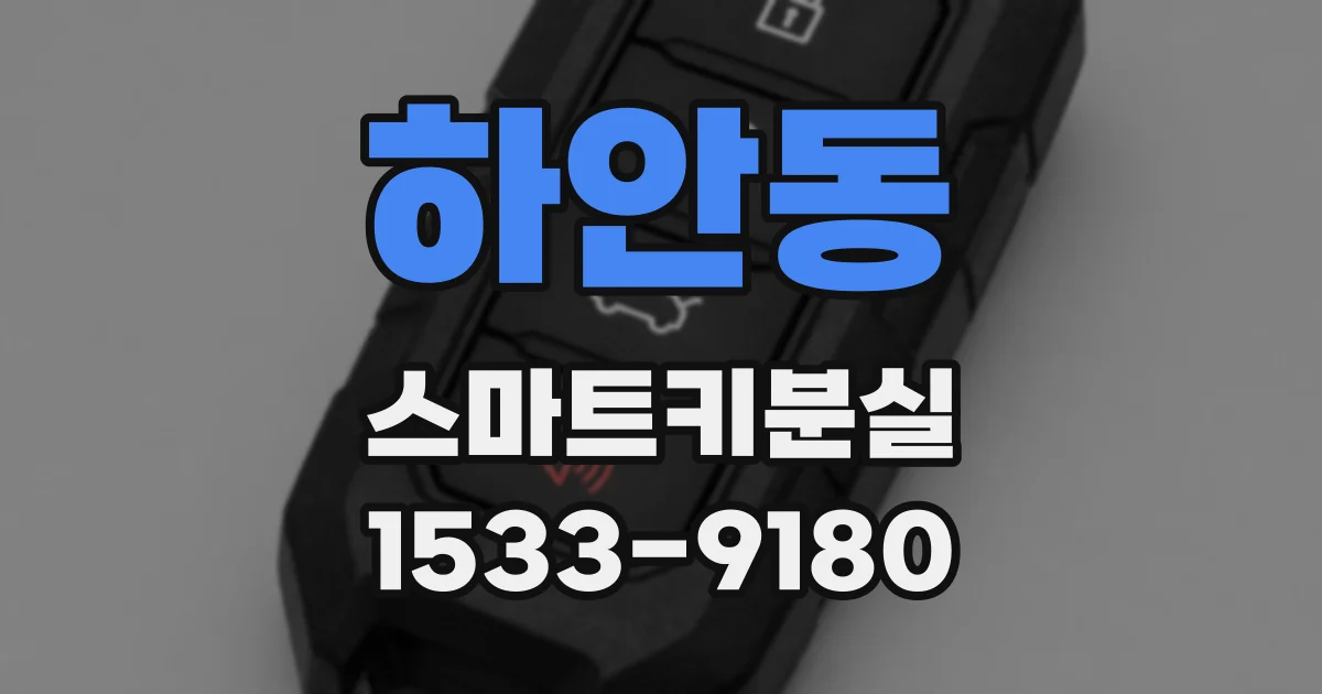 하안동 스마트키분실