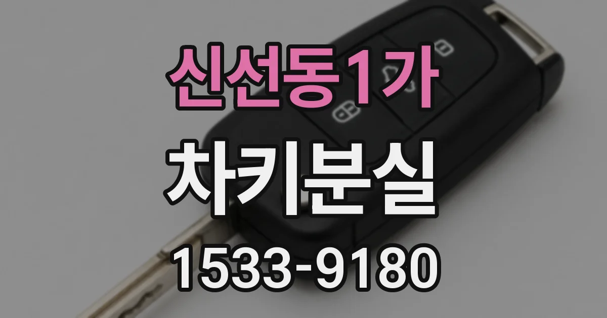 신선동1가 차키분실