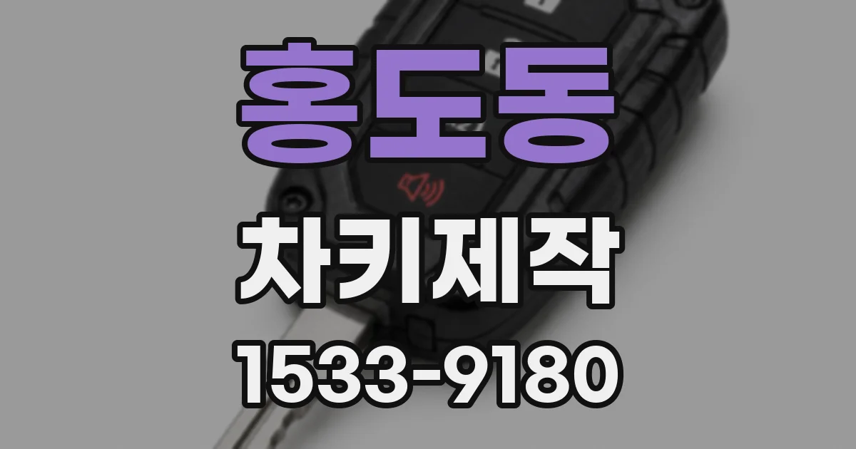 홍도동 차키제작