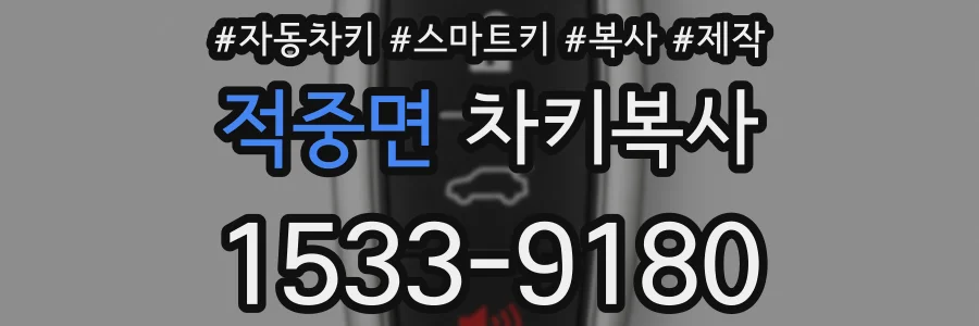 적중면 차키복사
