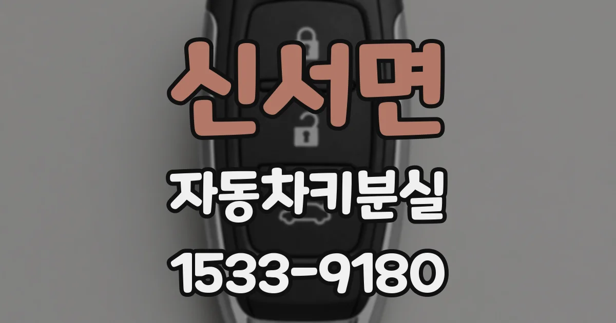 신서면 자동차키분실