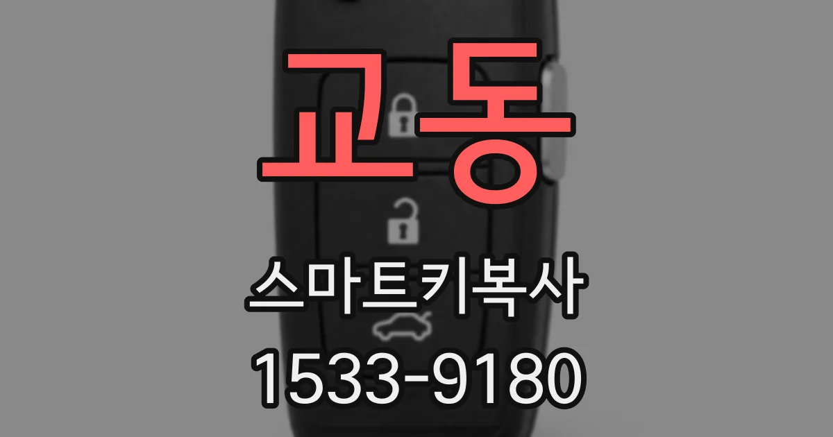 교동 스마트키복사