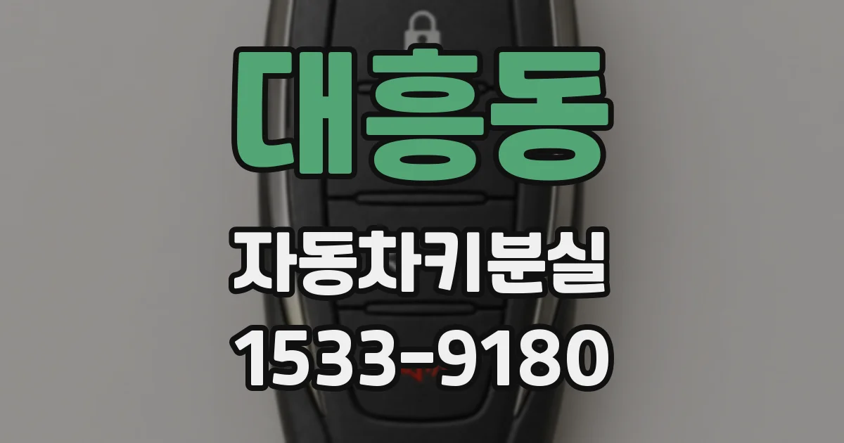 대흥동 자동차키분실