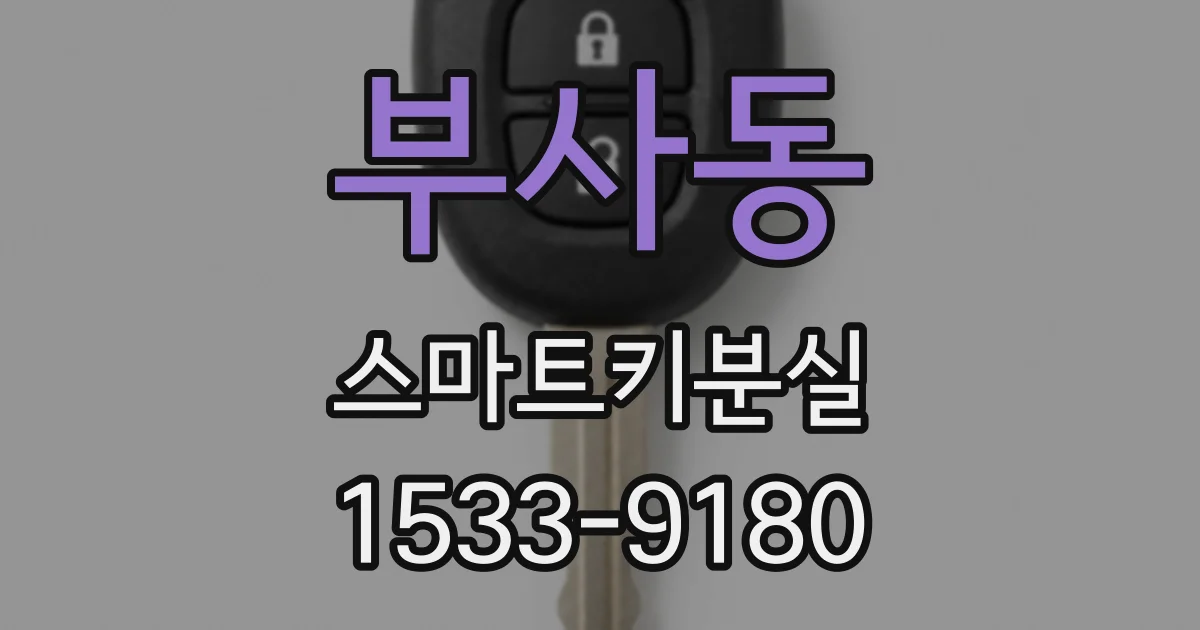 부사동 스마트키분실