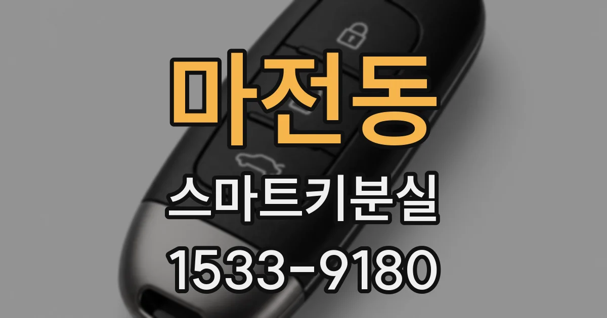 마전동 스마트키분실