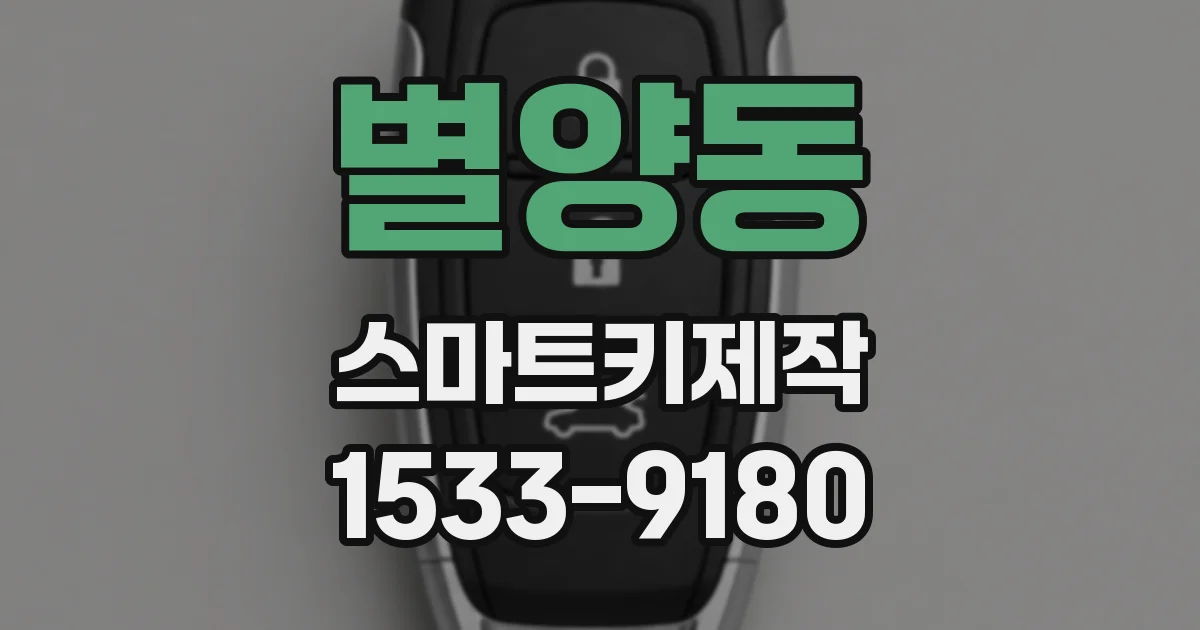 별양동 스마트키제작