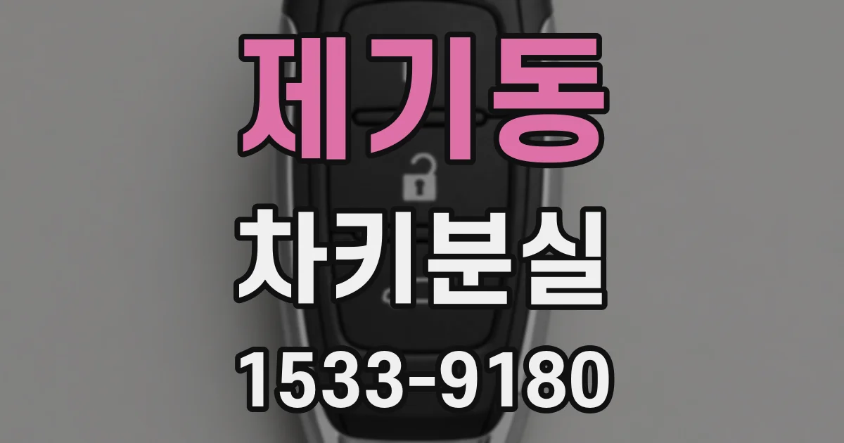 제기동 차키분실