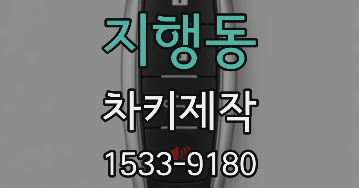 지행동 차키제작