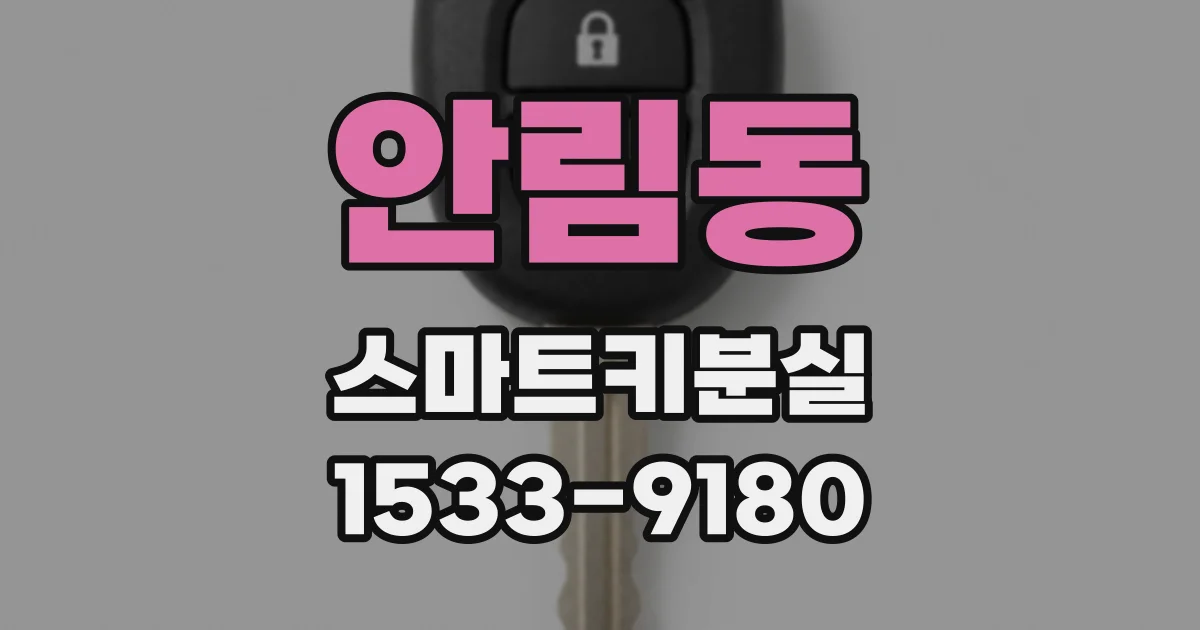 안림동 스마트키분실