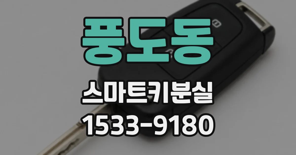 풍도동 스마트키분실