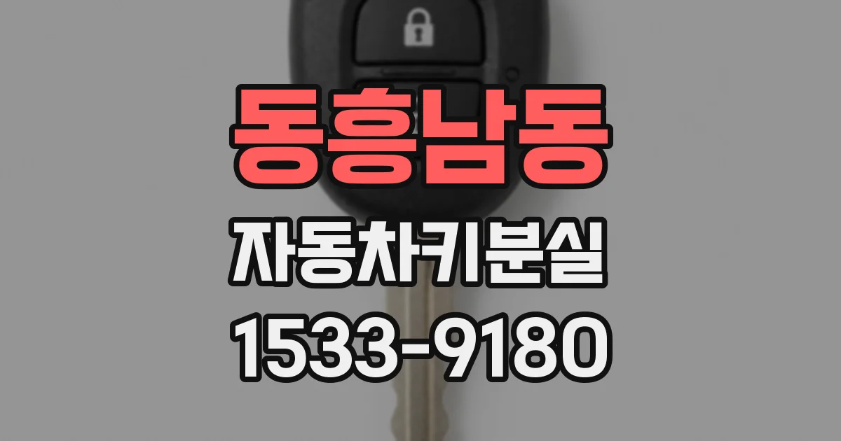 동흥남동 자동차키분실