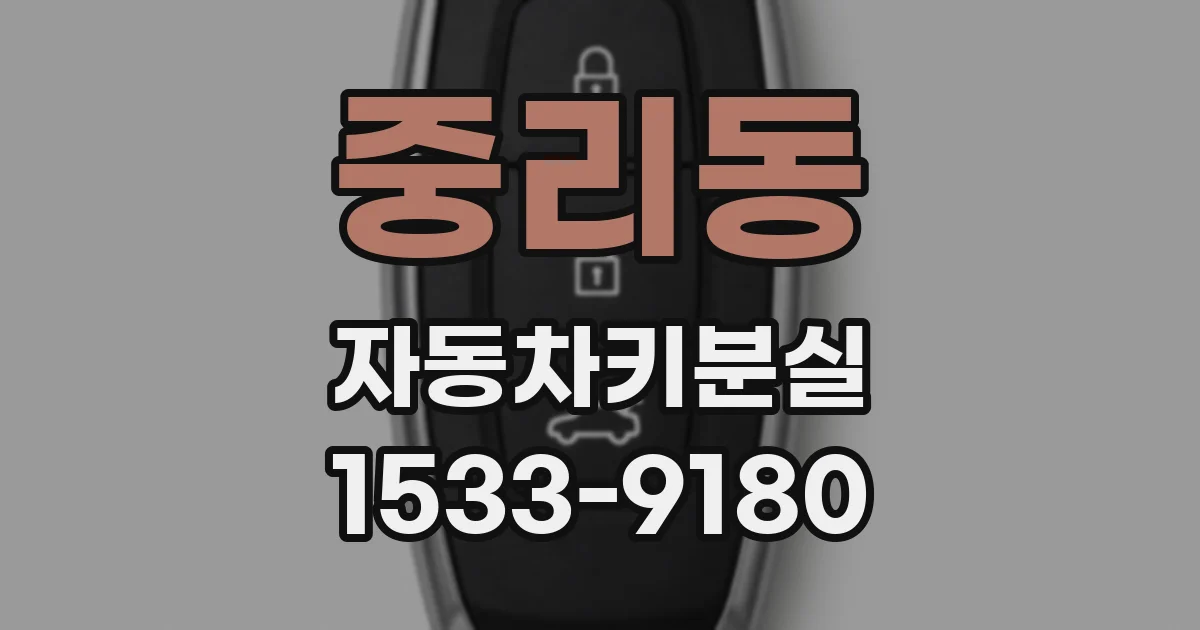 중리동 자동차키분실