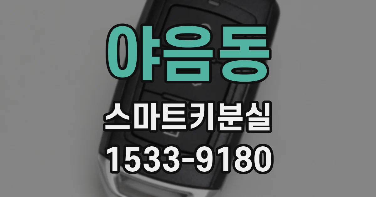 야음동 스마트키분실