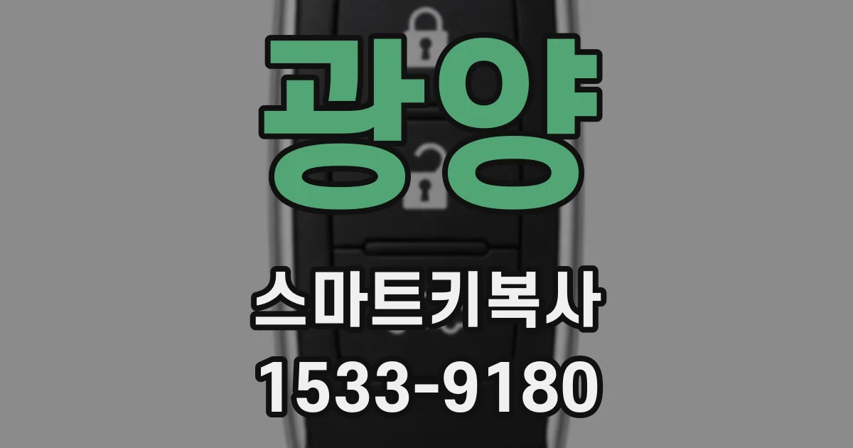 광양 스마트키복사