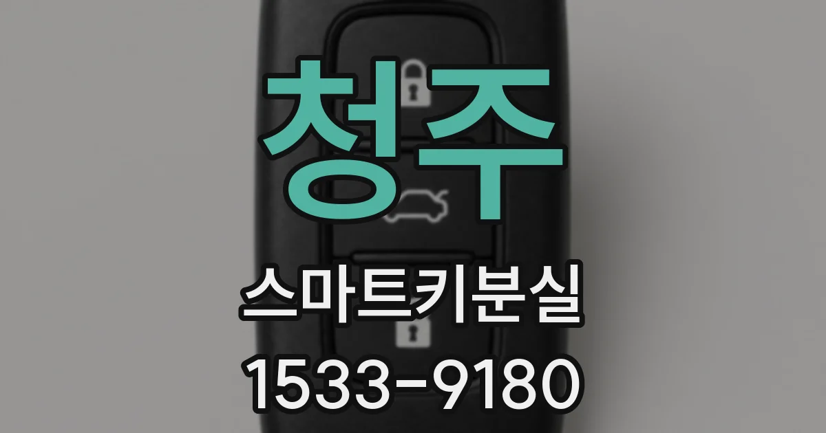 청주 스마트키분실