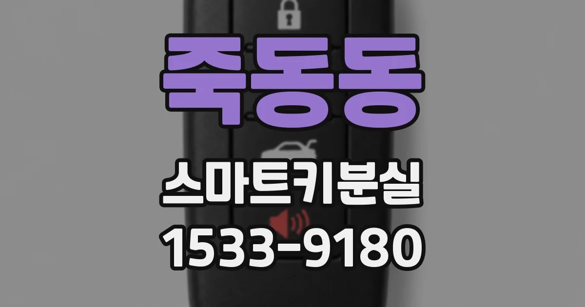 죽동동 스마트키분실