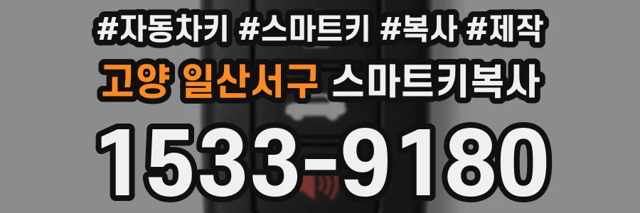 고양 일산서구 스마트키복사
