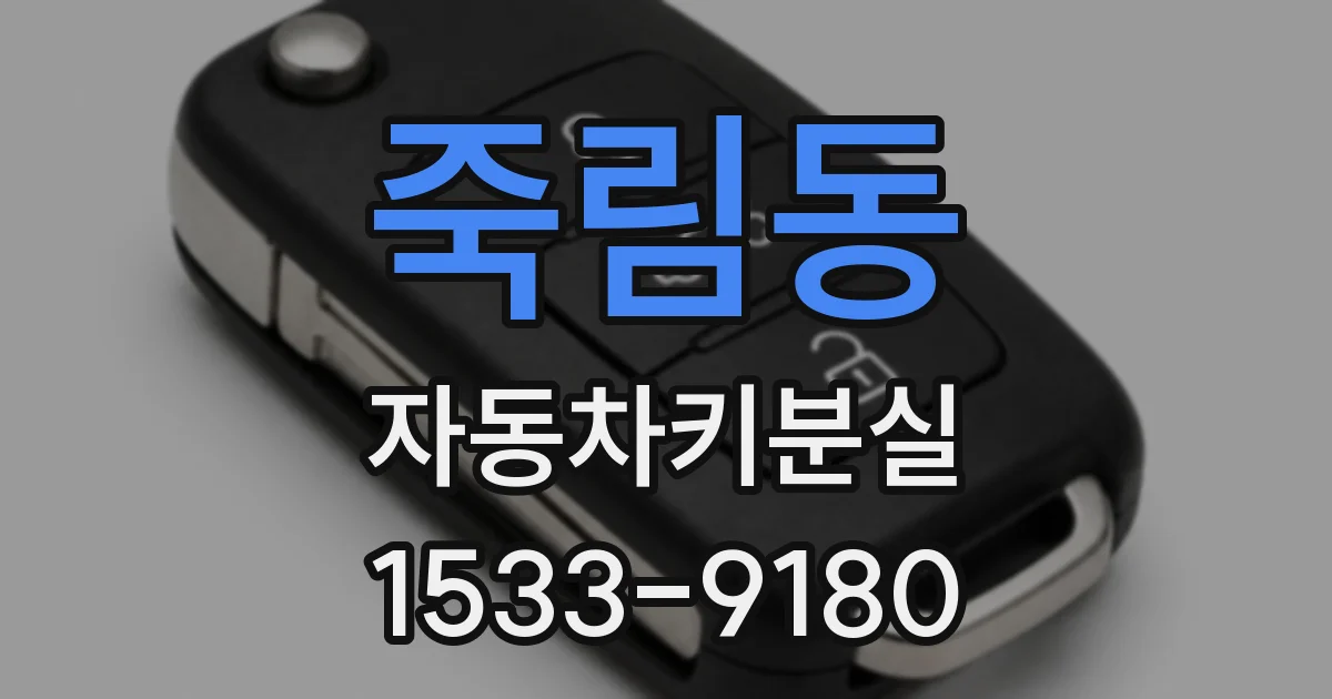 죽림동 자동차키분실