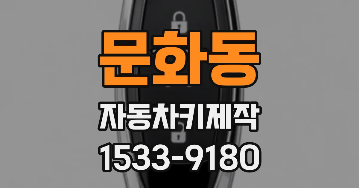 문화동 자동차키제작