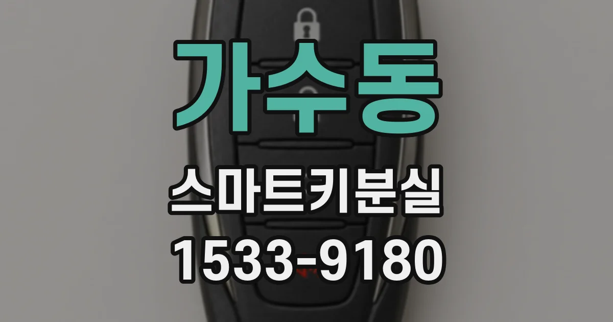 가수동 스마트키분실