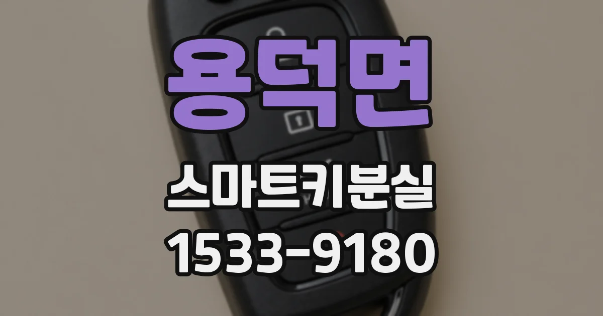 용덕면 스마트키분실