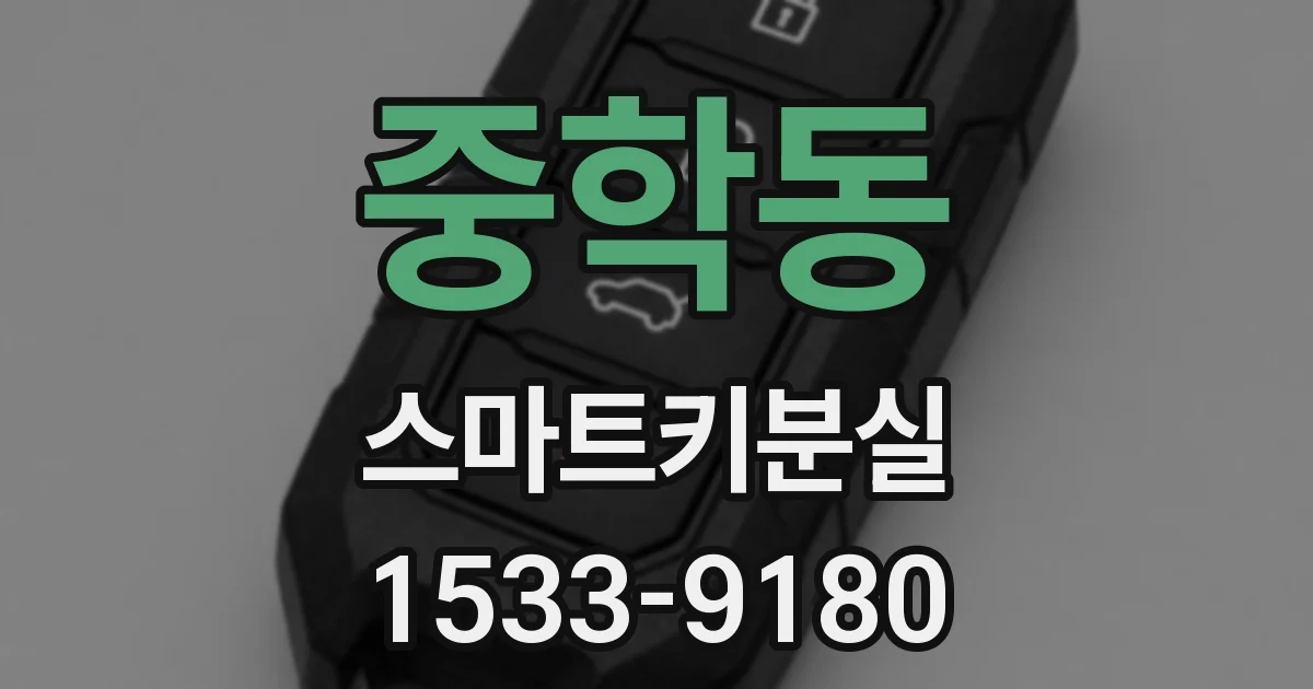 중학동 스마트키분실