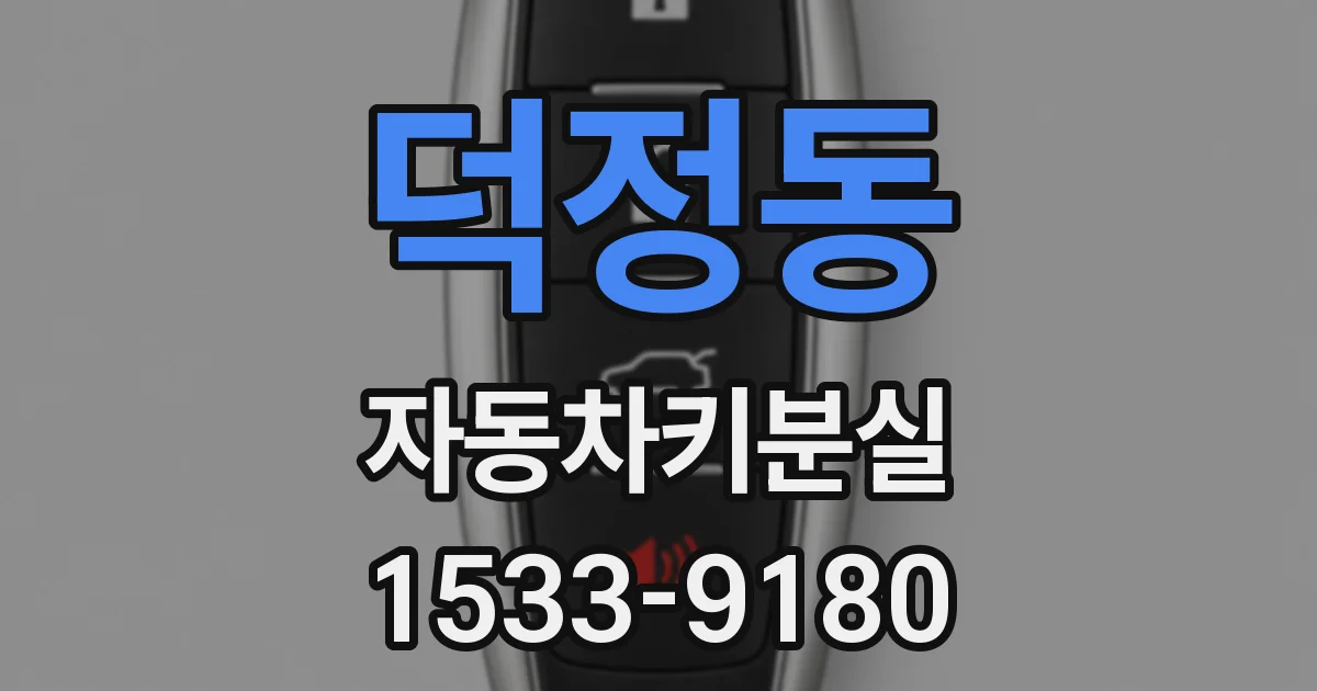 덕정동 자동차키분실