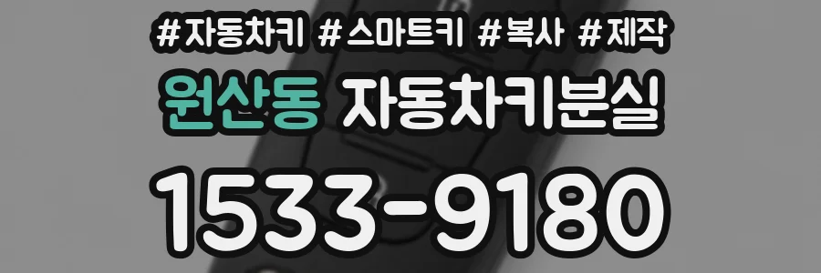 원산동 자동차키분실