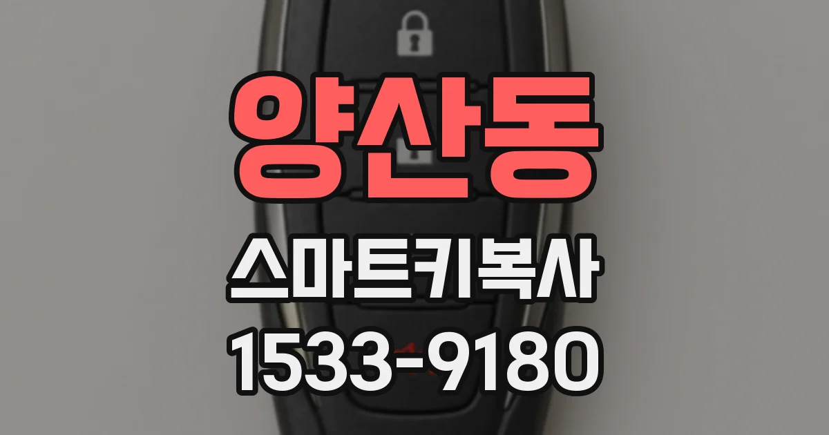 양산동 스마트키복사