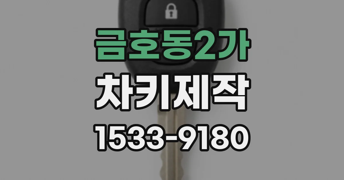 금호동2가 차키제작