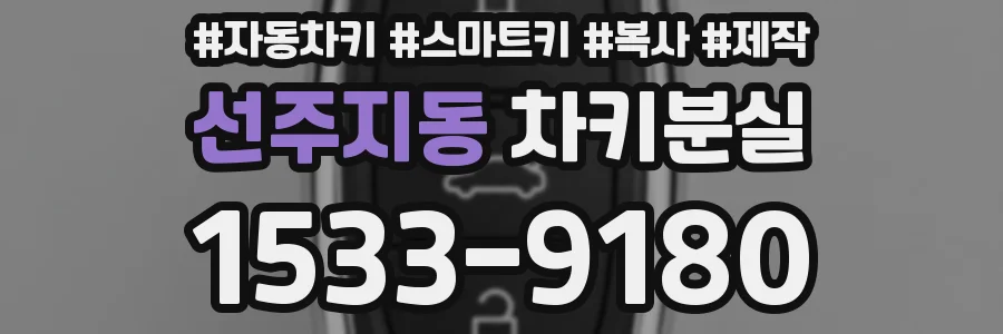 선주지동 차키분실