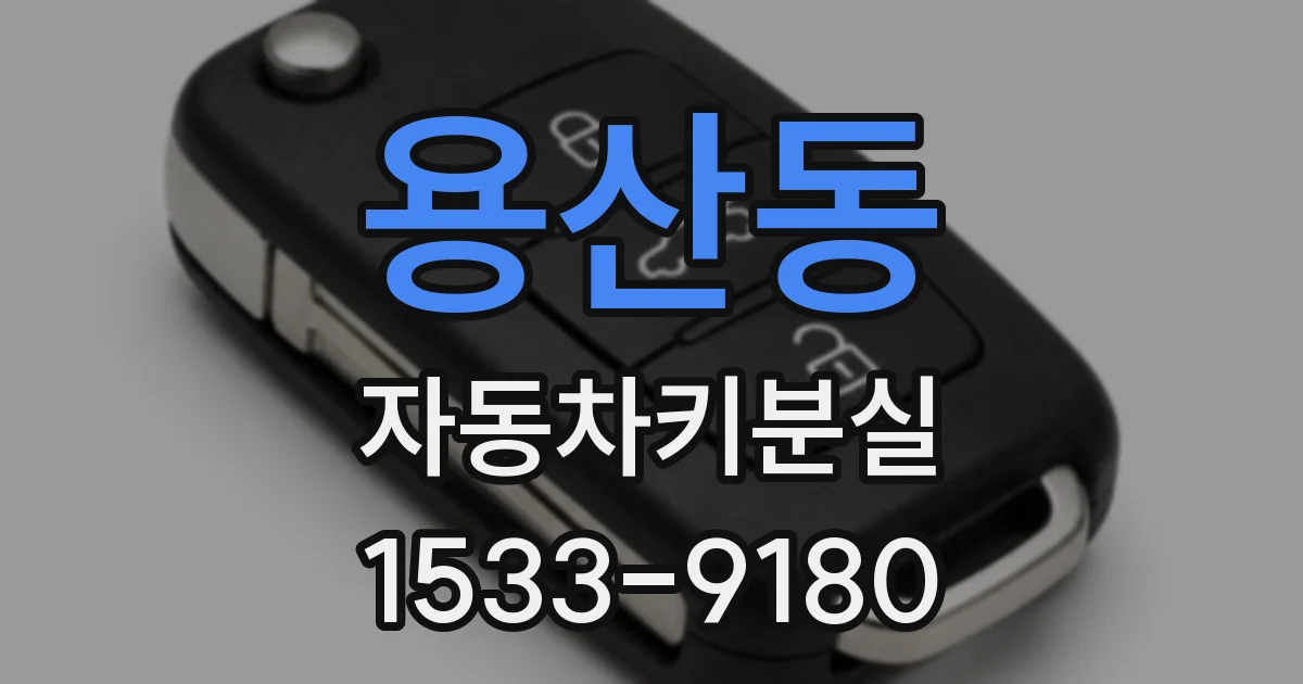 용산동 자동차키분실
