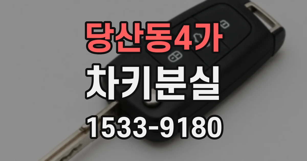 당산동4가 차키분실