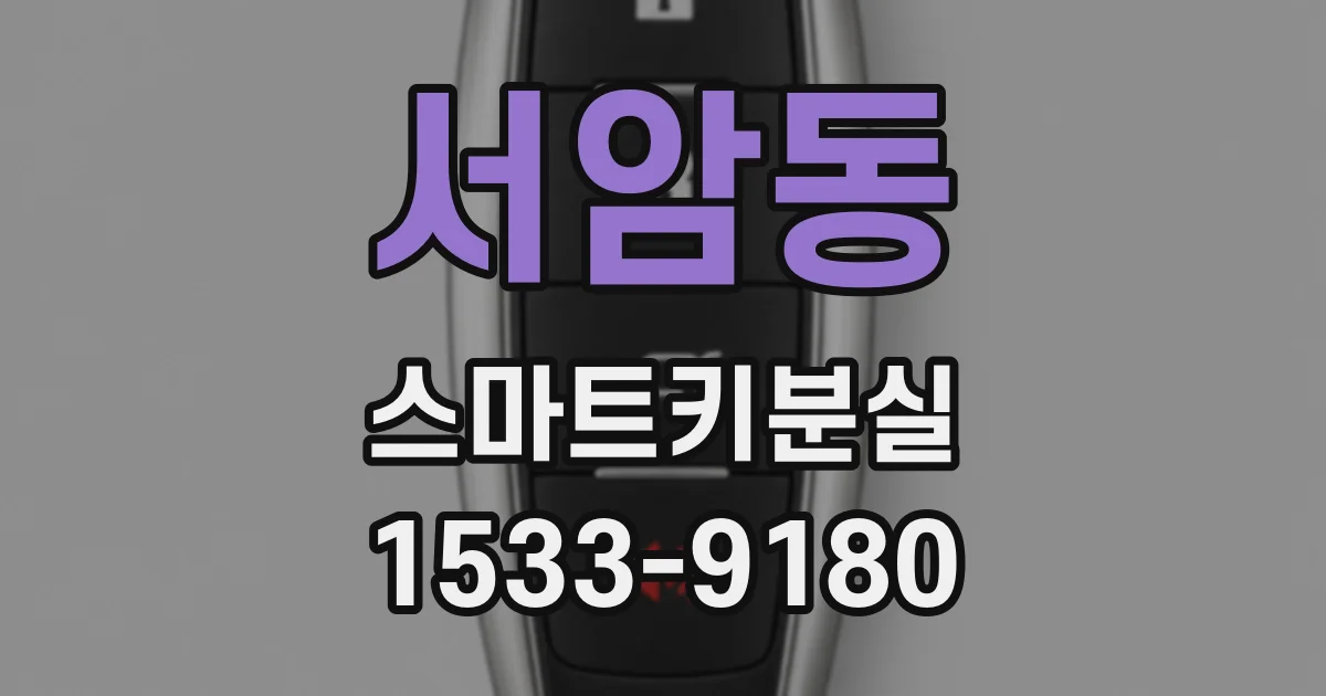 서암동 스마트키분실