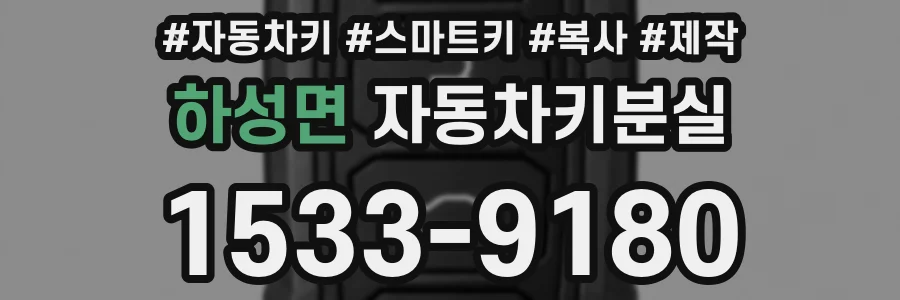 하성면 자동차키분실