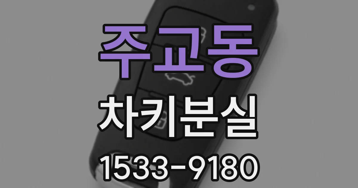 주교동 차키분실