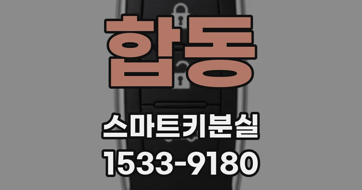 합동 스마트키분실