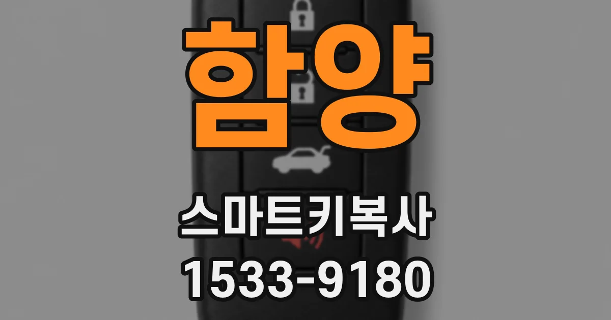 함양 스마트키복사