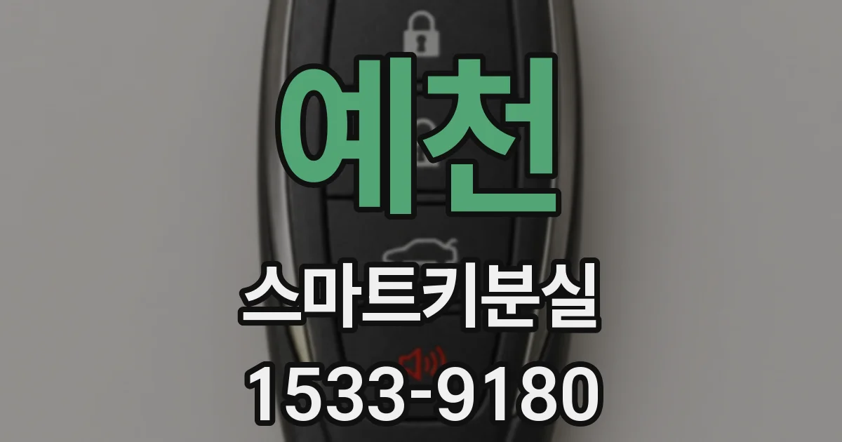 예천 스마트키분실