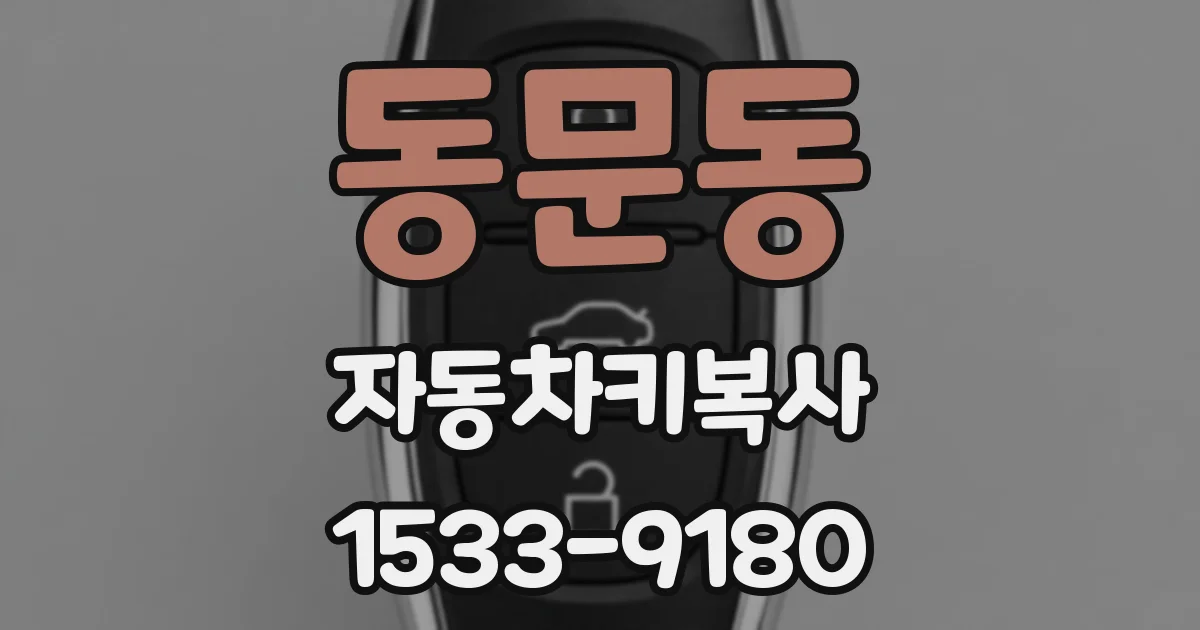 동문동 자동차키복사