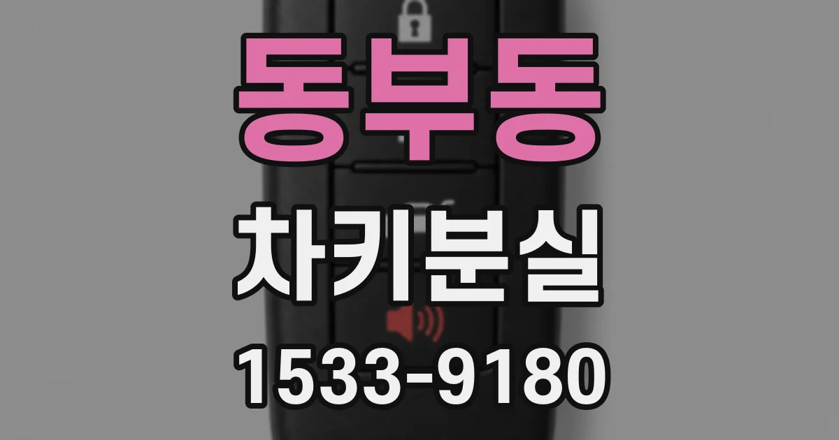 동부동 차키분실