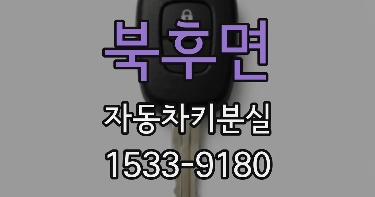 북후면 자동차키분실