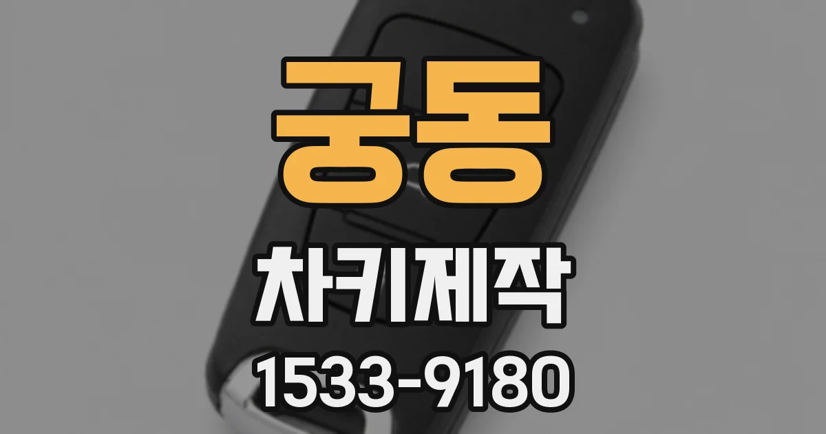궁동 차키제작