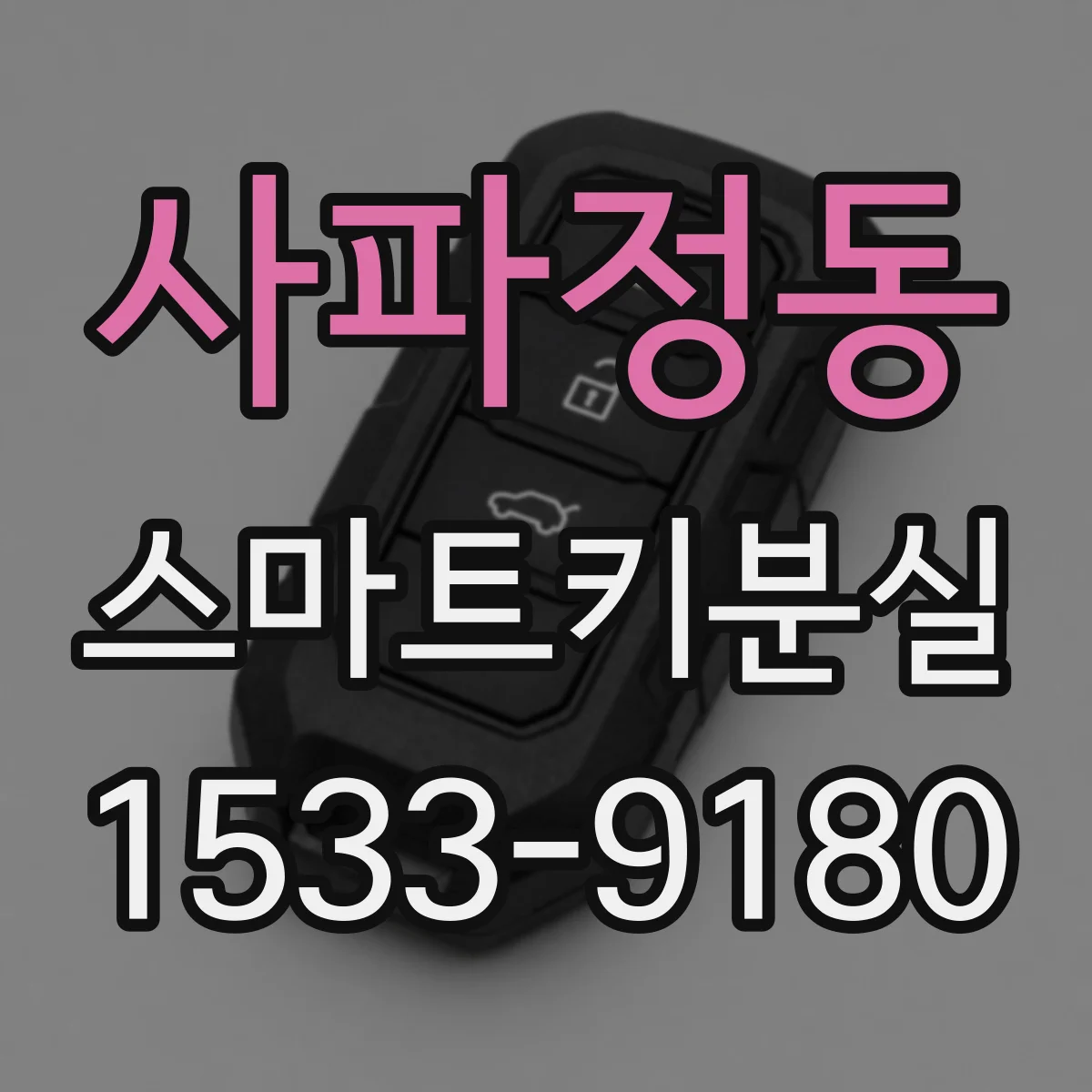 사파정동 스마트키분실