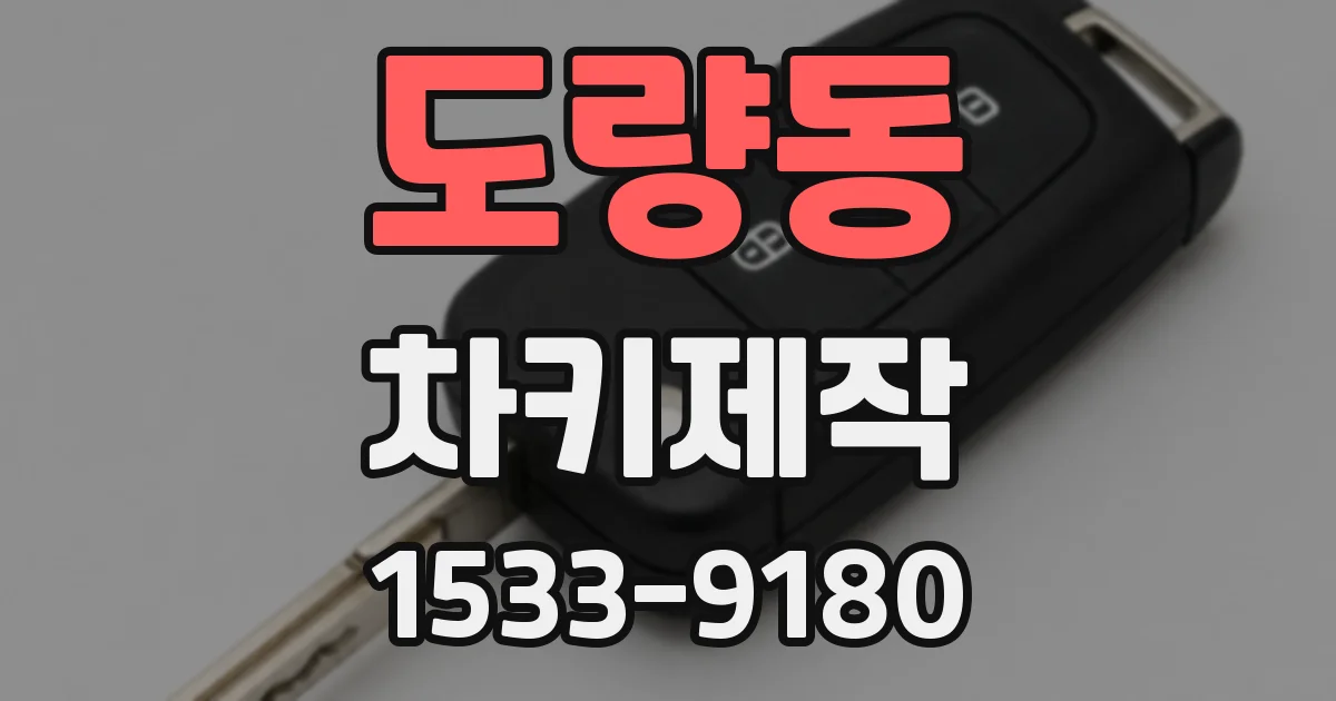 도량동 차키제작