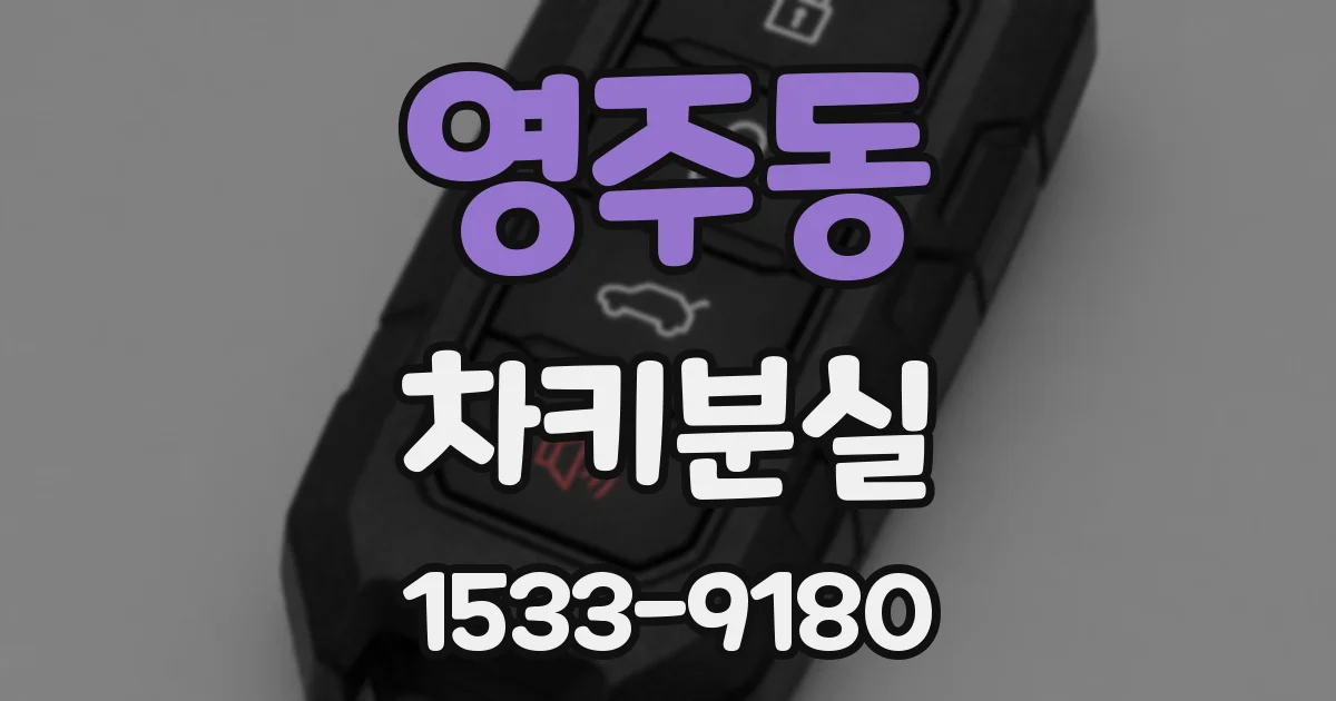 영주동 차키분실