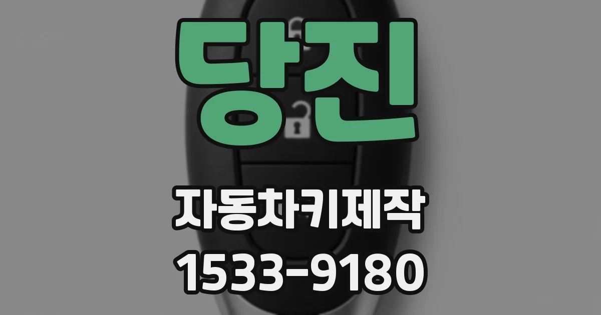 당진 자동차키제작