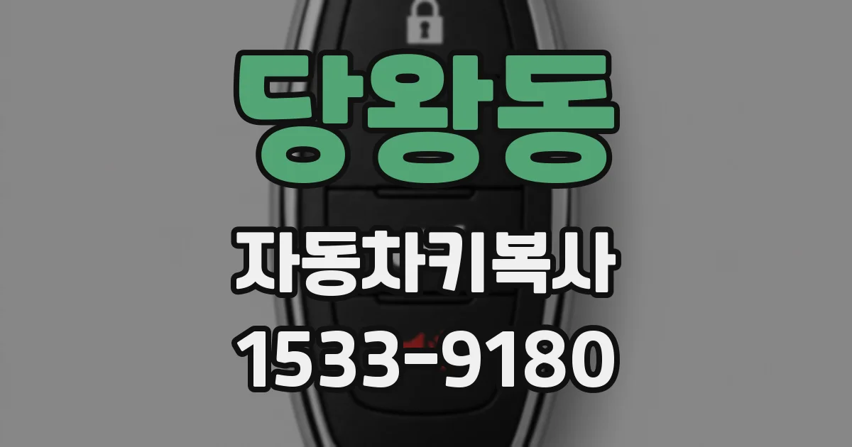 당왕동 자동차키복사