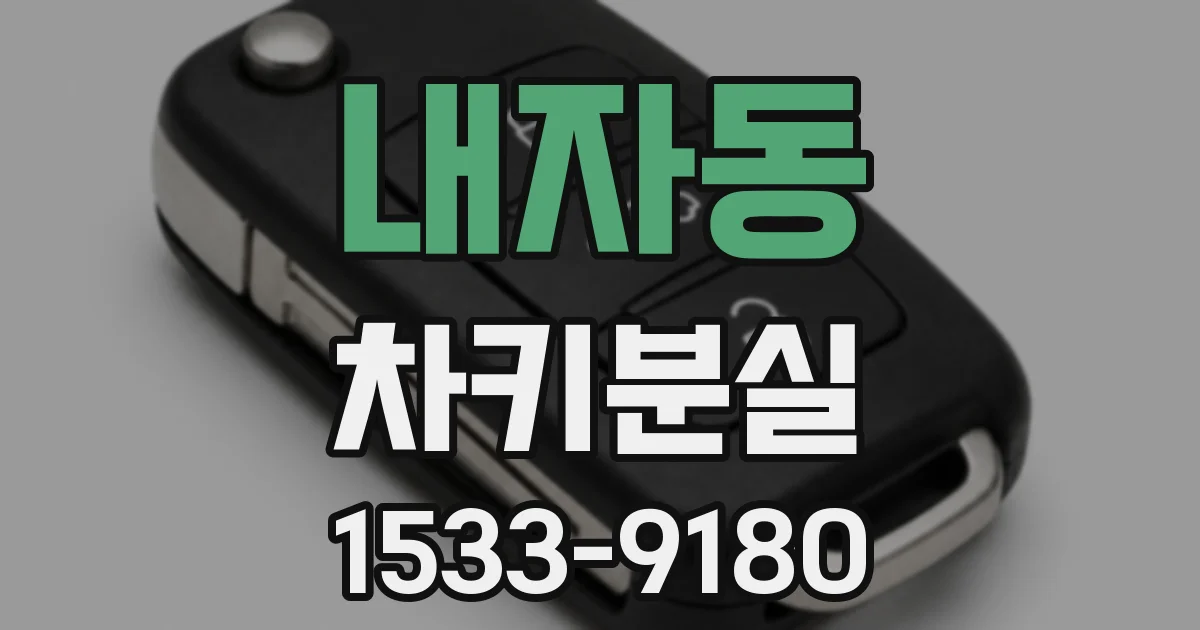 내자동 차키분실