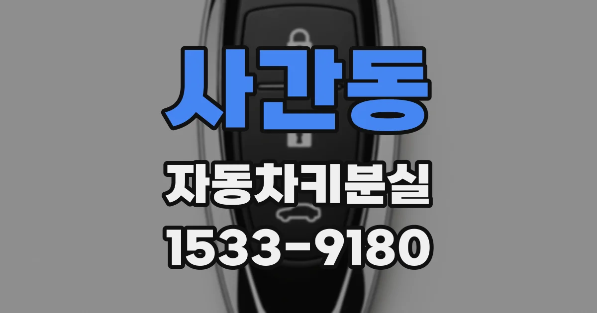 사간동 자동차키분실